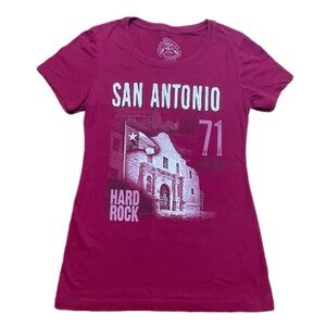 San Antonio Small Red Women T Shirt Scoop Neck Graphic Tee